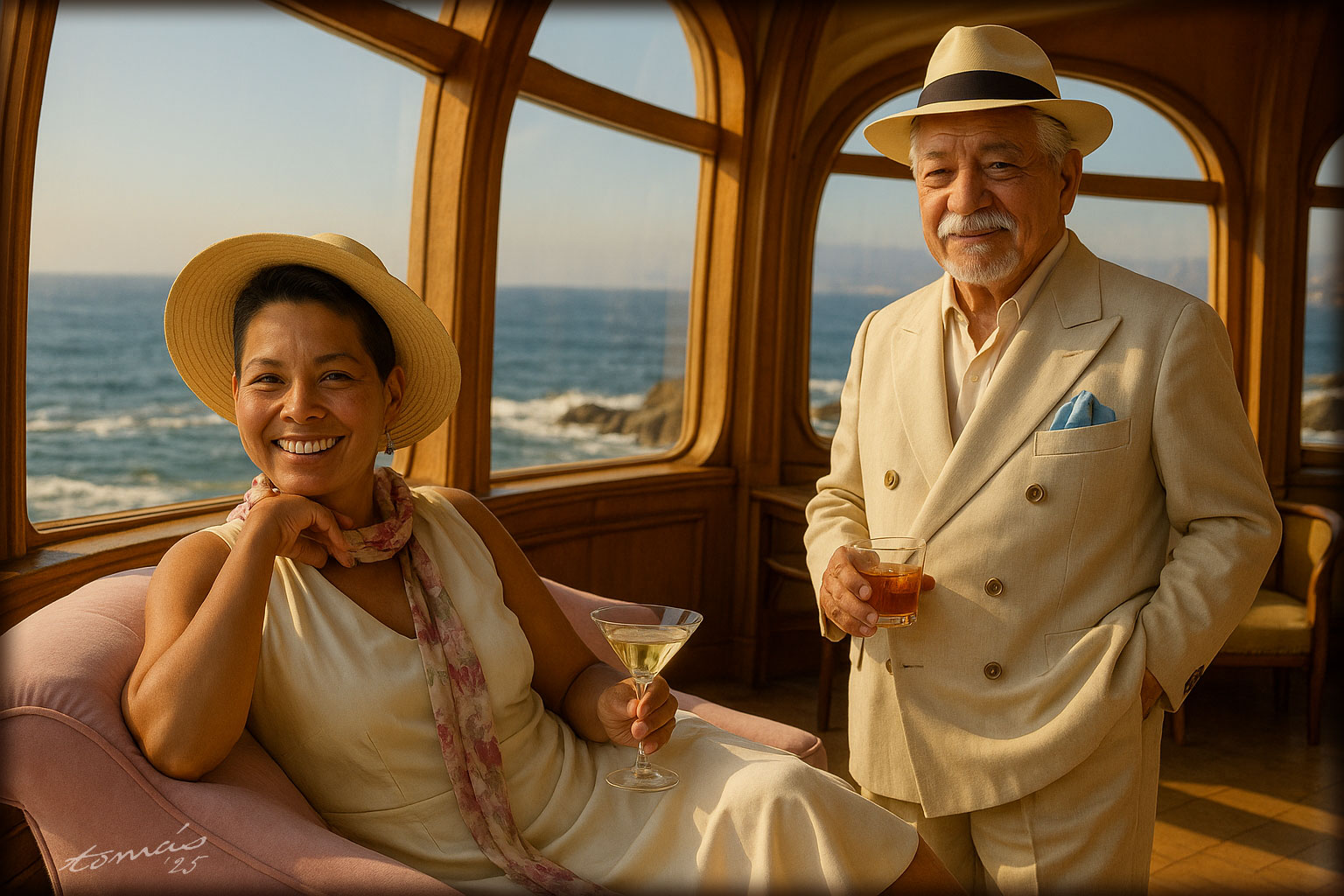 Don Pedro and Coral — At the Cap Ducal