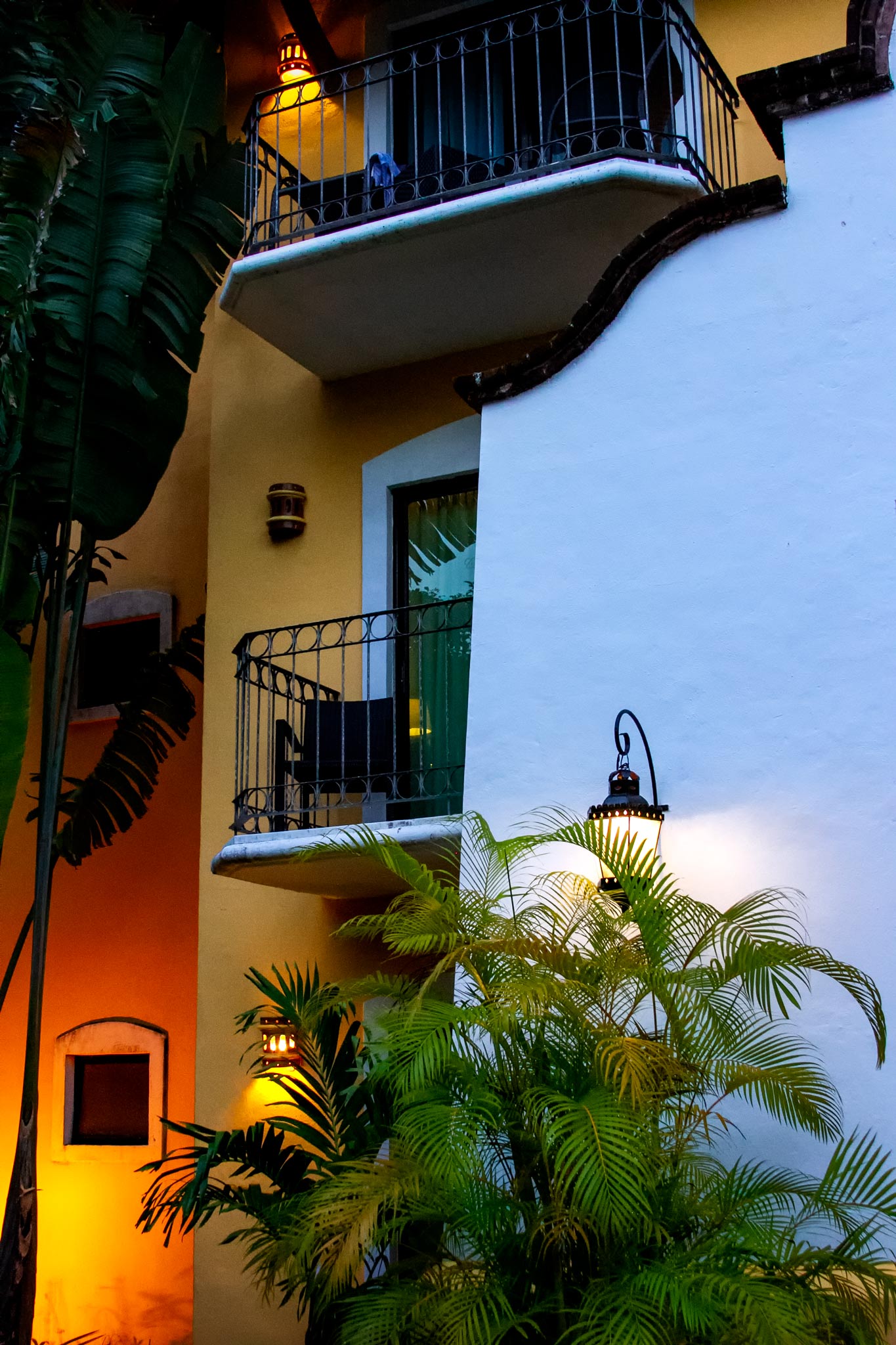 Evening Balconies, photographed in Cozumel, Mexico