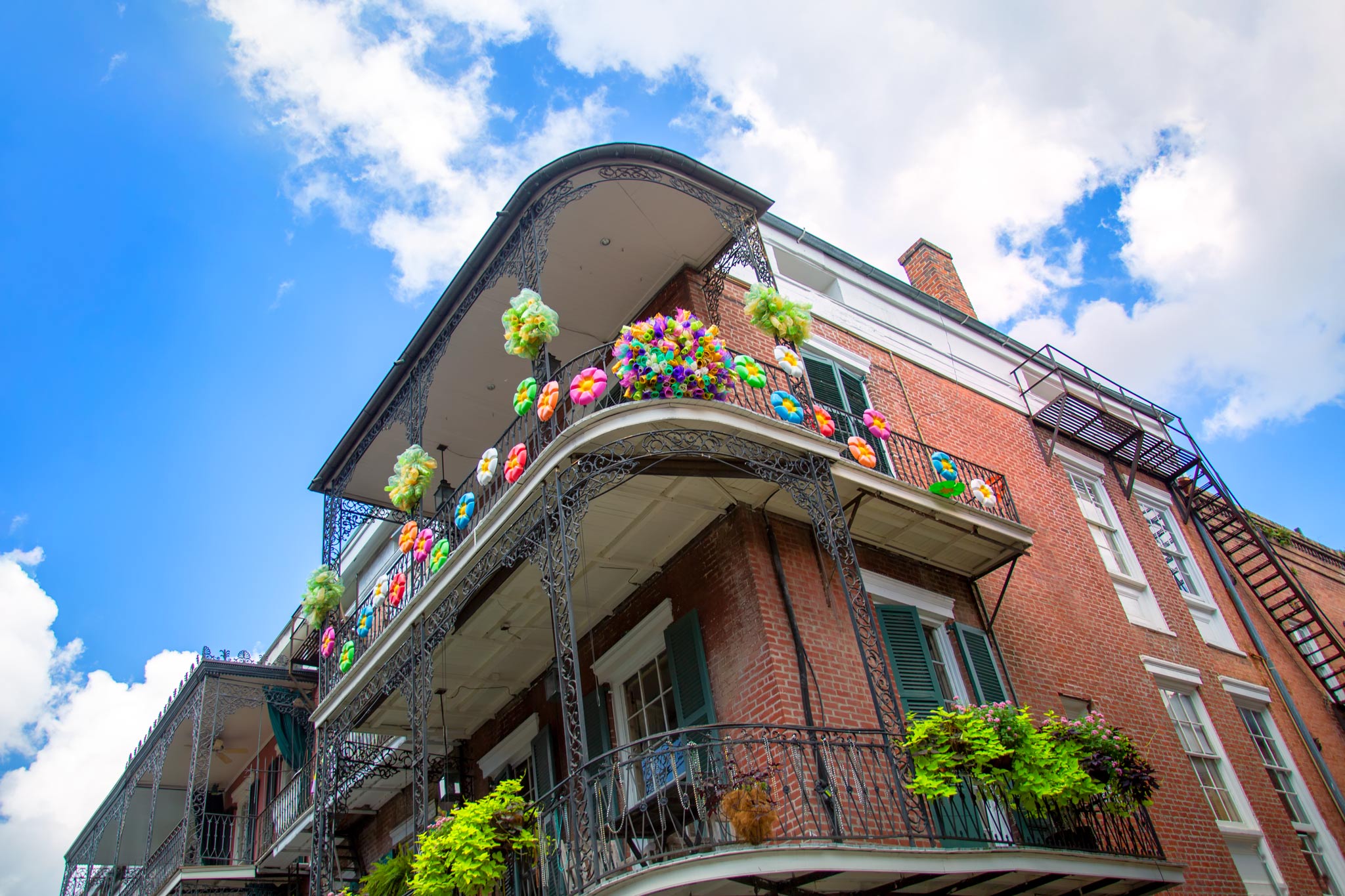 Balcony in Bloom, photographed in New Orleans, Louisiana