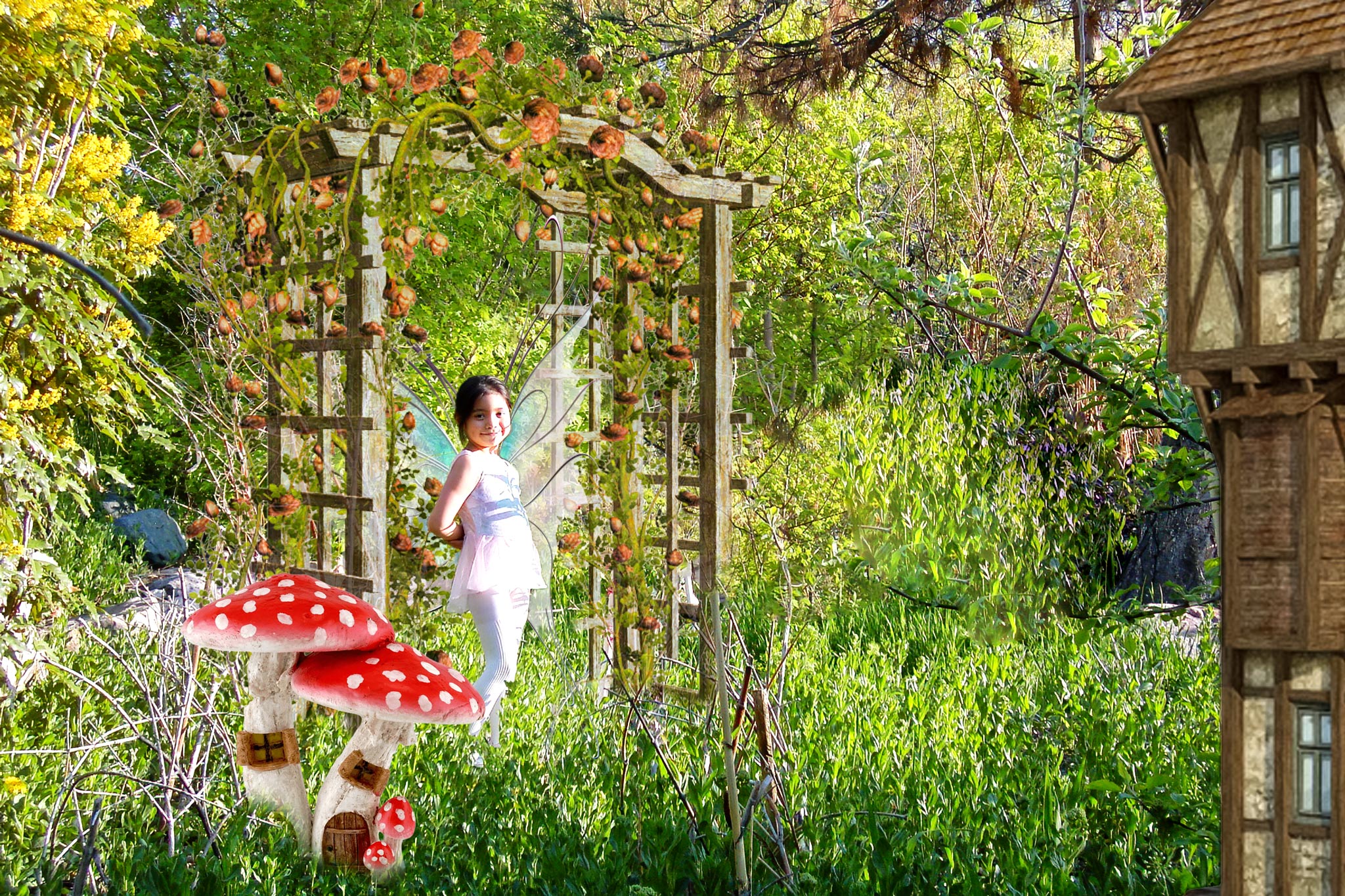Espi in the Fairy Garden